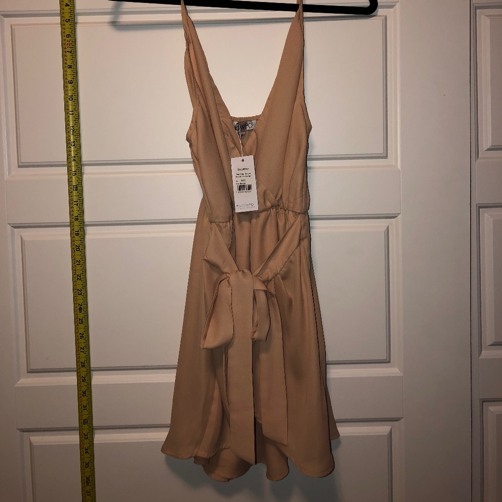 Light Pink/Beige Chiffon Dress